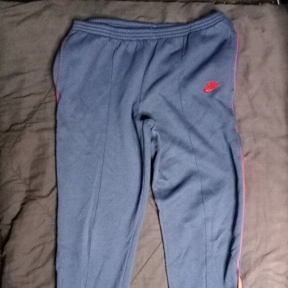 Vintage 80s Nike Striped Sweatpants Joggers Trainers - Picture 2 of 8